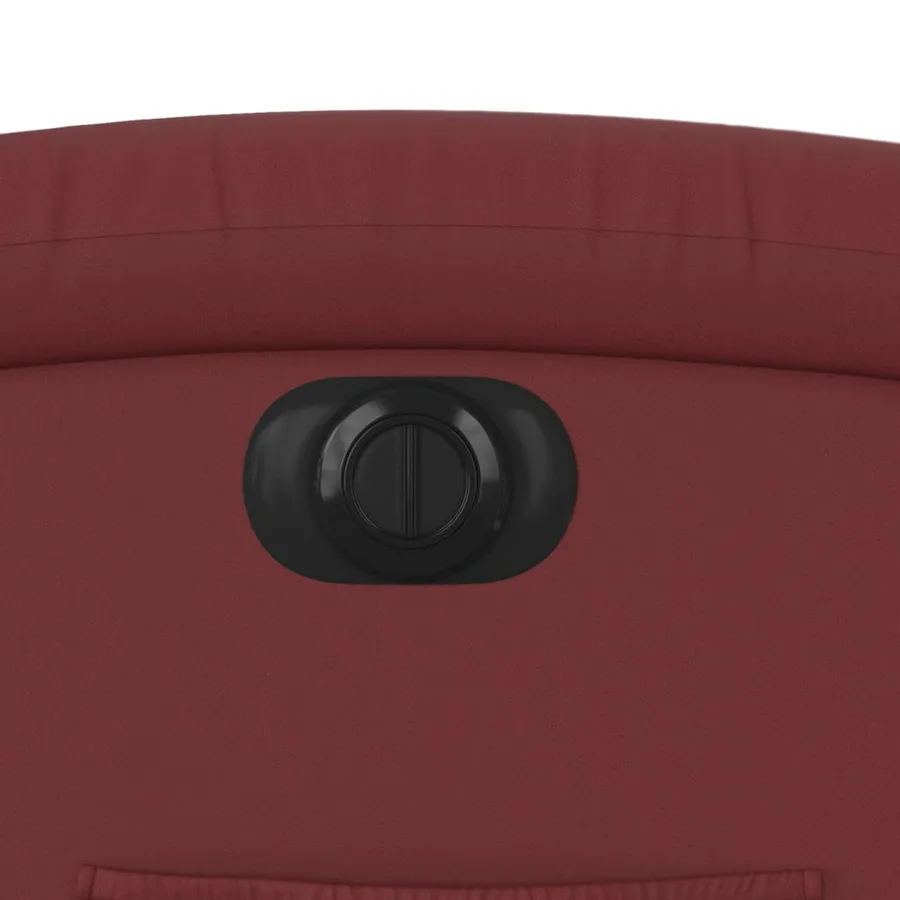 Fauteuil inclinable électrique rouge bordeaux similicuir - 13