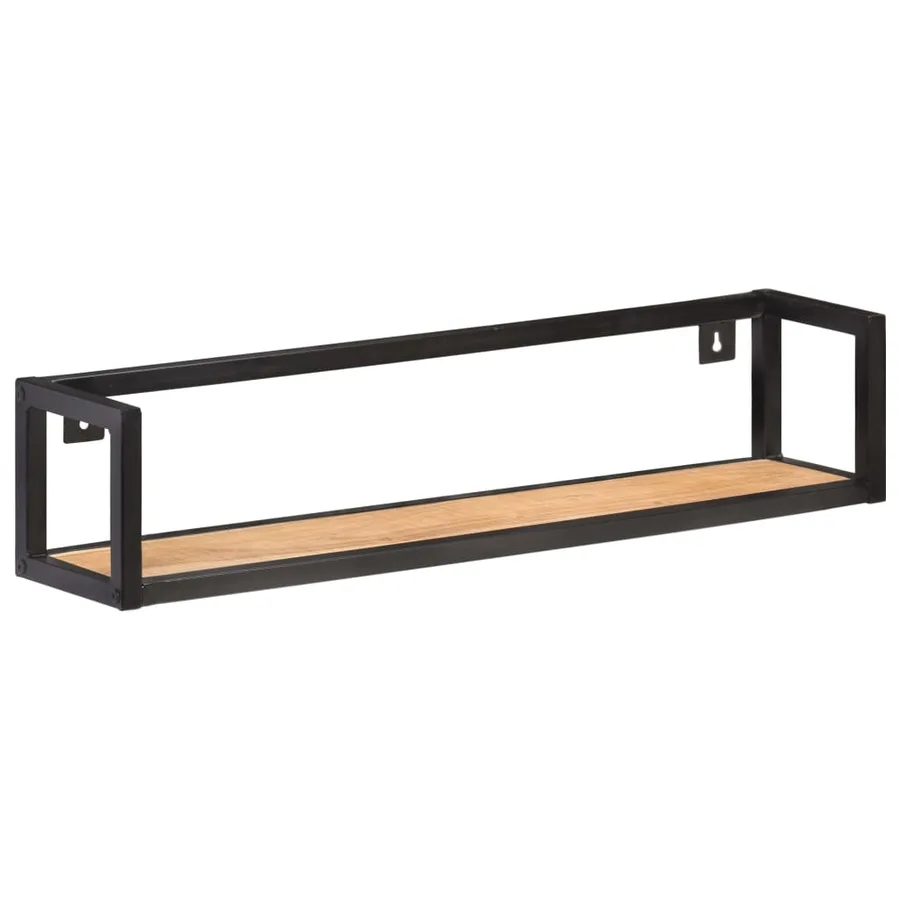 Étagères murales 2 pcs 80 cm Bois d'acacia massif - 2