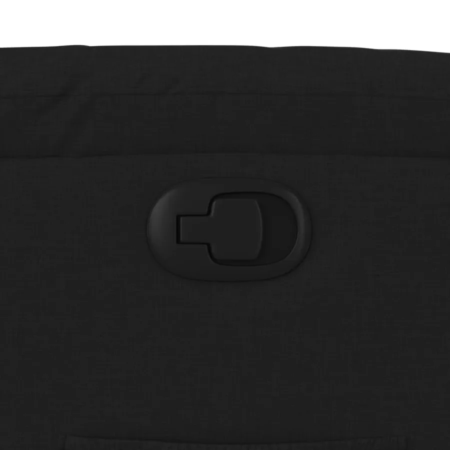Fauteuil inclinable noir tissu - 12