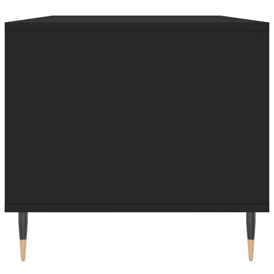 Table basse Noir 90x49x45 cm Bois d'ingénierie - 7