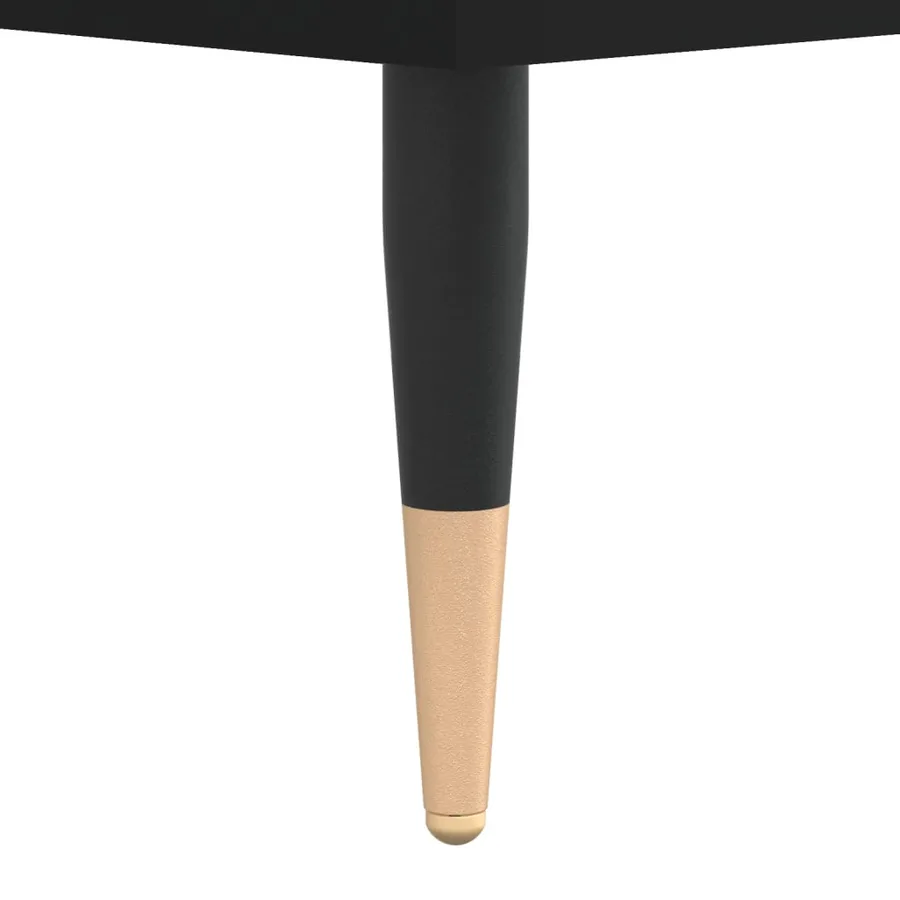 Table basse Noir 90x49x45 cm Bois d'ingénierie - 9