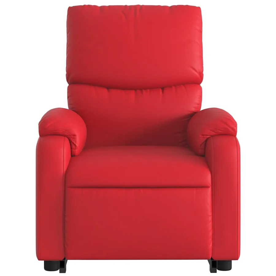 Fauteuil inclinable de massage Rouge Similicuir - 9