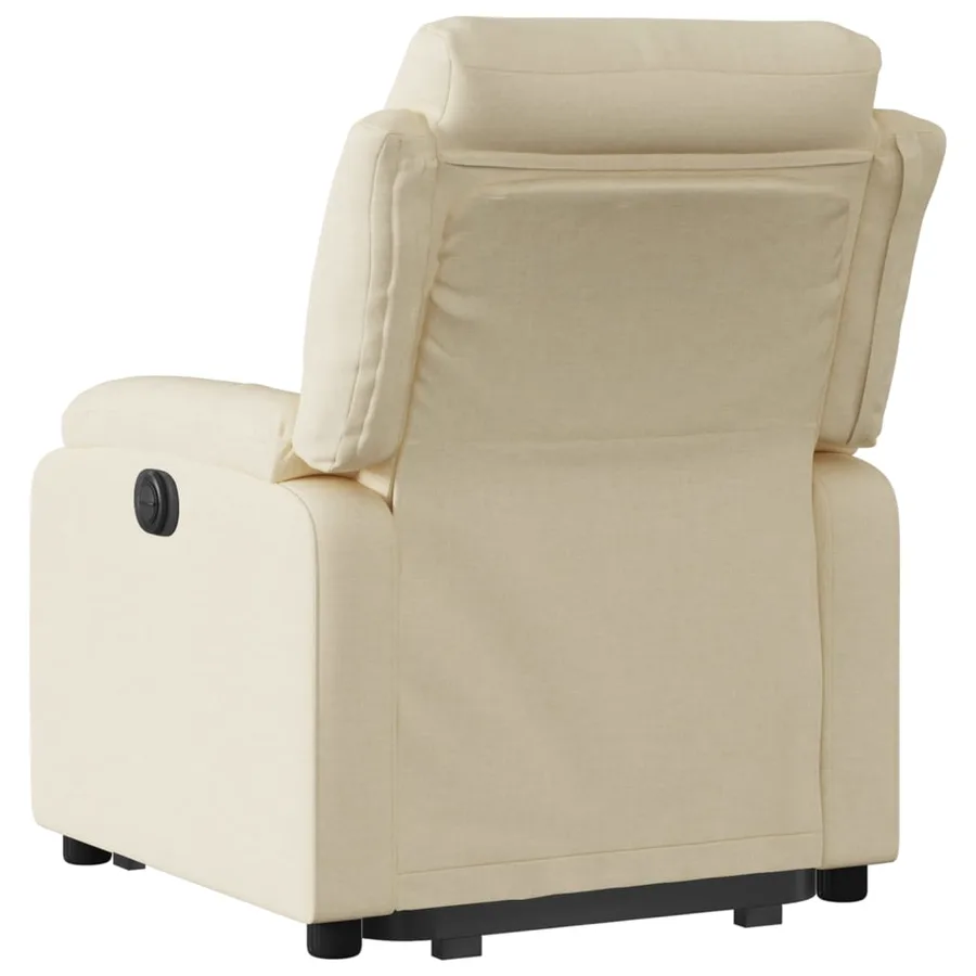 Fauteuil inclinable Crème Tissu - 5