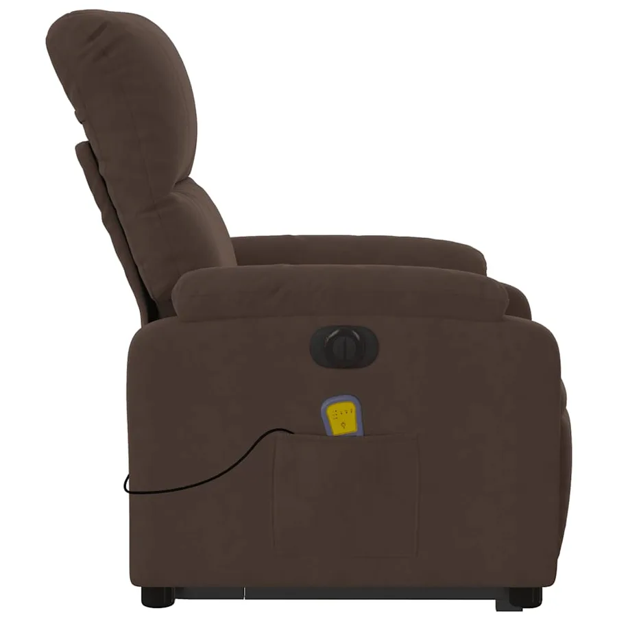 Fauteuil inclinable de massage électrique marron - 10