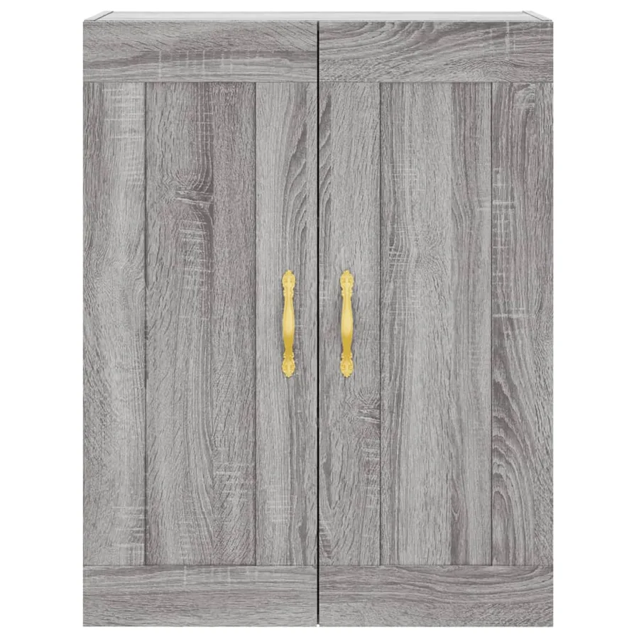 Armoire murale sonoma gris 69,5x34x90 cm bois d'ingénierie - 7