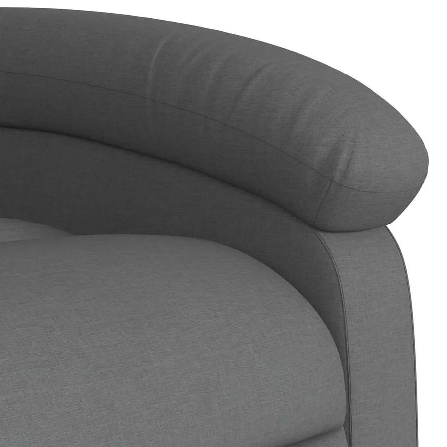 Fauteuil inclinable Gris foncé Tissu - 11