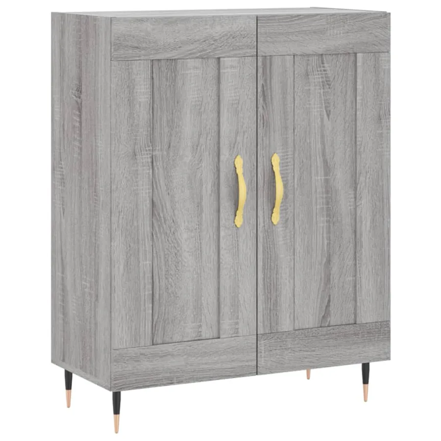 Buffet haut Sonoma gris 69,5x34x180 cm Bois d'ingénierie - 5