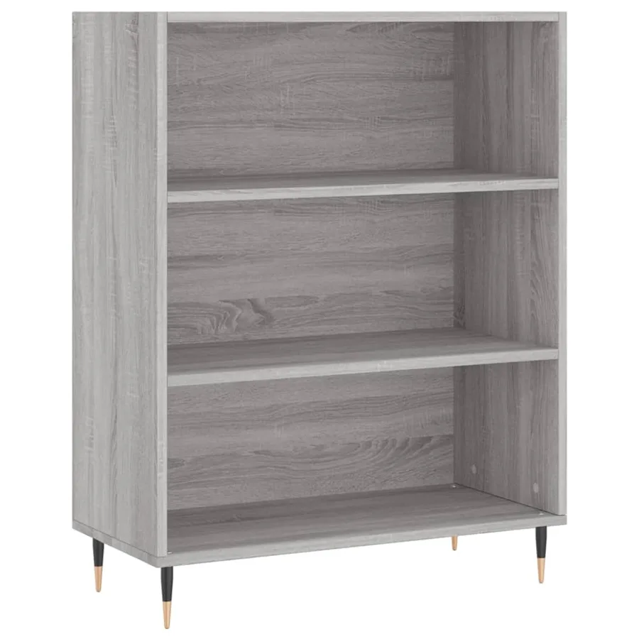 Buffet haut Sonoma gris 69,5x34x180 cm Bois d'ingénierie - 6