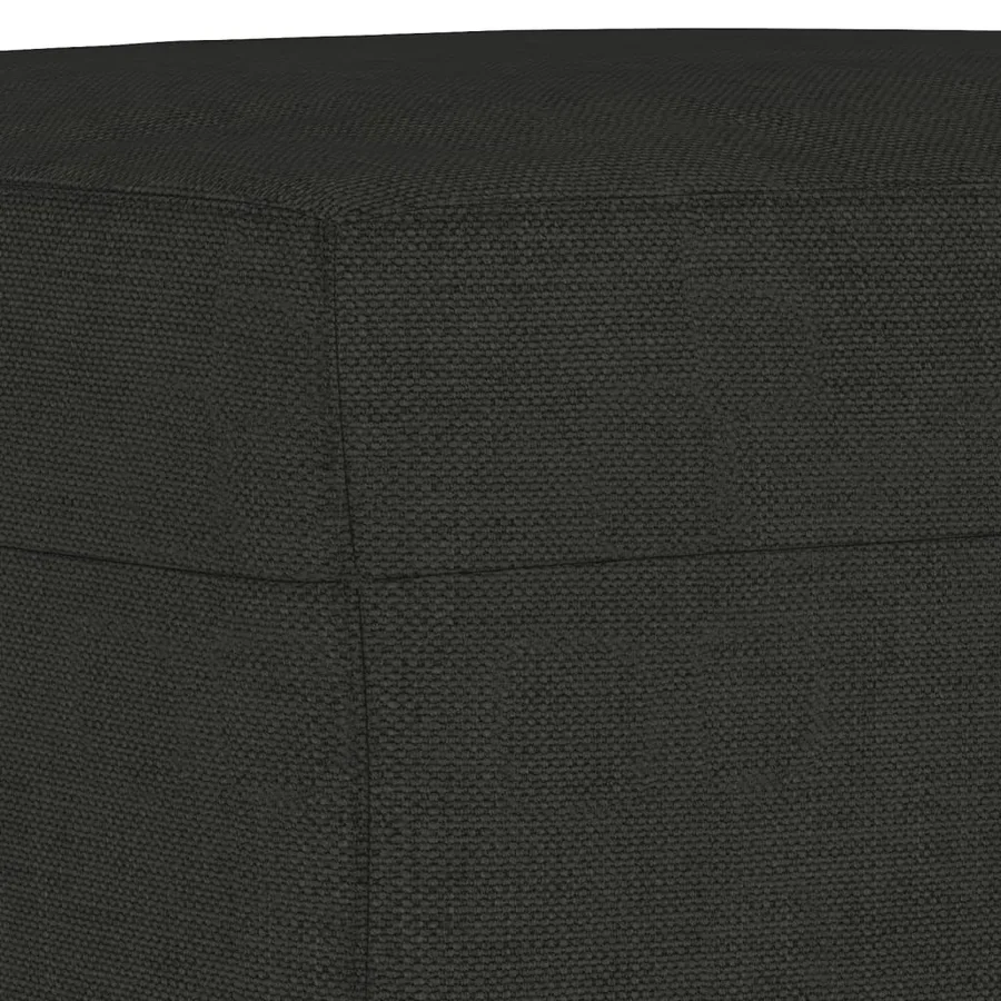 Ensemble de canapés 4 pcs avec coussins Noir Tissu - 8