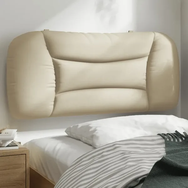 Coussin de tête de lit Hvar crème 80 cm tissu