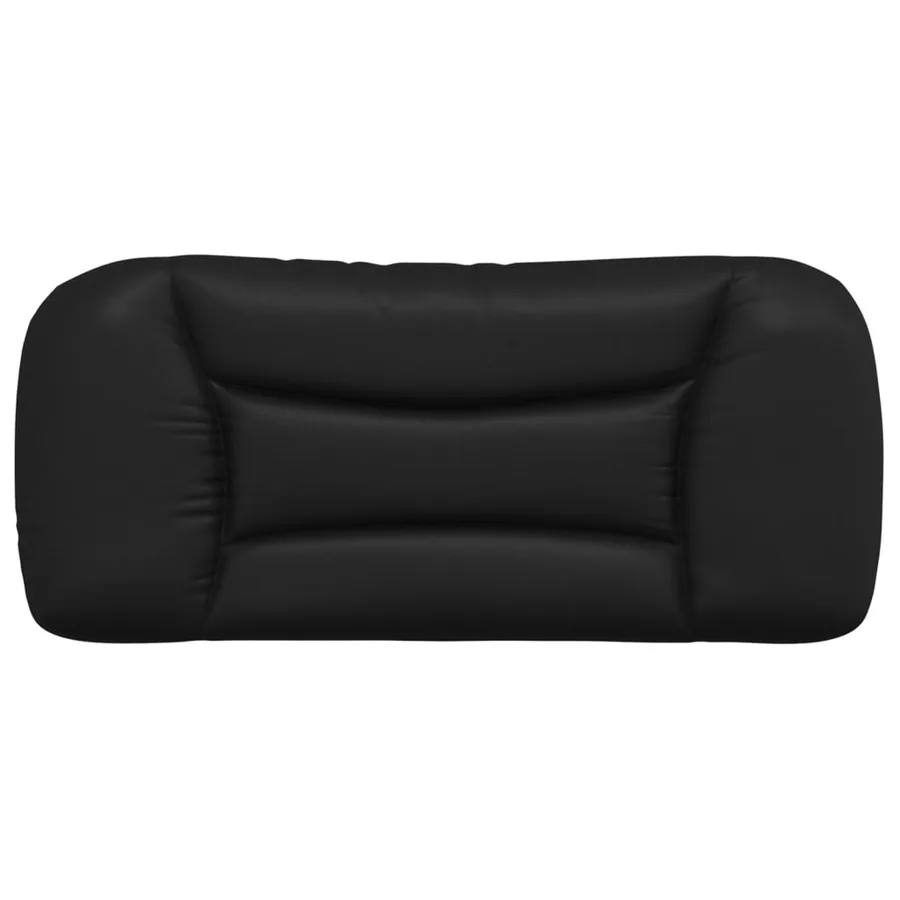 Coussin de tête de lit Hvar noir 80 cm similicuir - 5