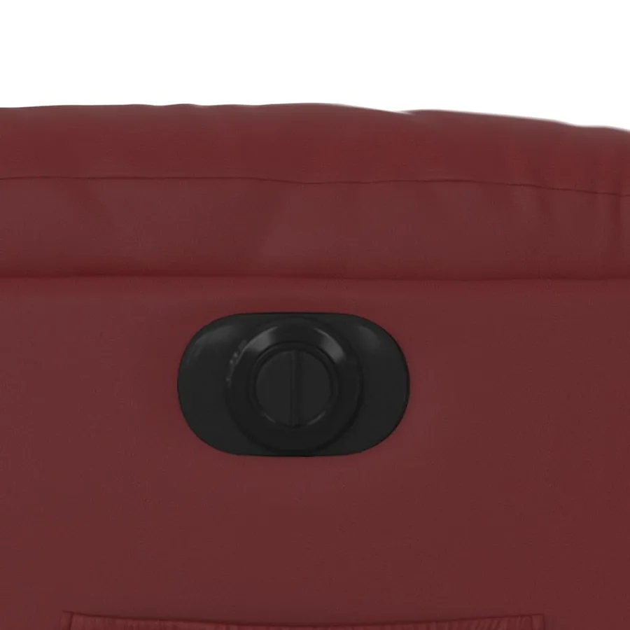 Fauteuil inclinable électrique rouge bordeaux similicuir - 13