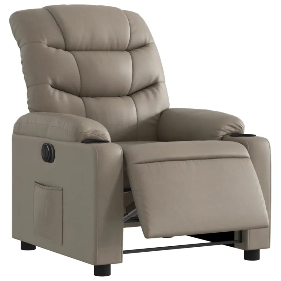 Fauteuil inclinable électrique Cappuccino Similicuir - 3