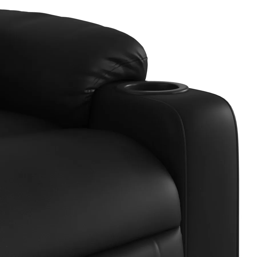 Fauteuil inclinable électrique Noir Similicuir - 11