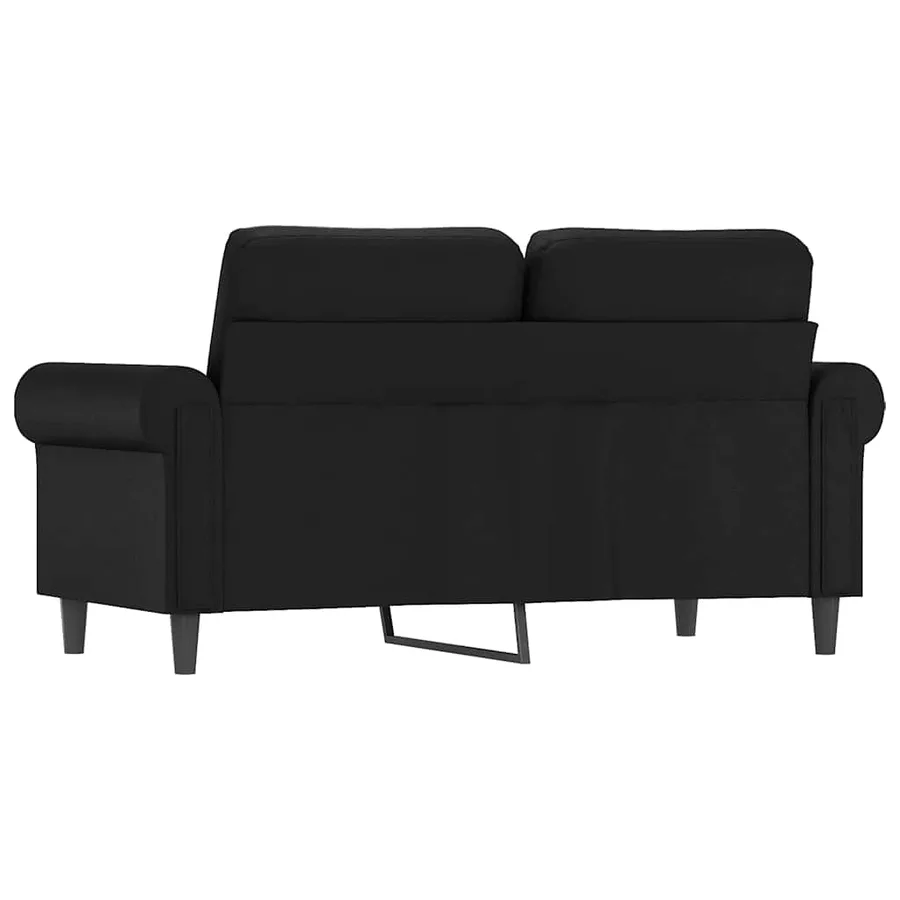 Canapé à 2 places Noir 120 cm Similicuir - 6