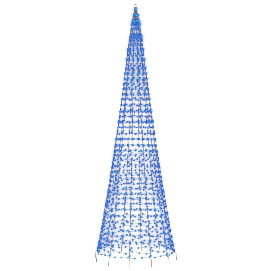 Sapin de Noël à LED 1534 LED bleu 500 cm - 4