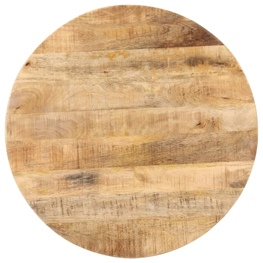 Table de bistro Ronde Ø70x75 cm Bois de manguier brut - 3