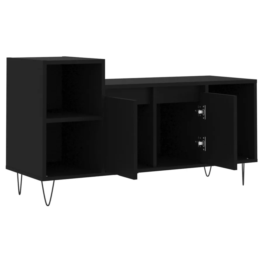 Meuble TV Noir 100x35x55 cm Bois d'ingénierie - 6