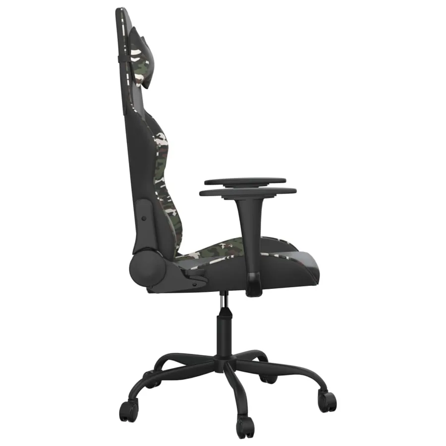 Chaise de jeu de massage Noir et camouflage Similicuir - 4
