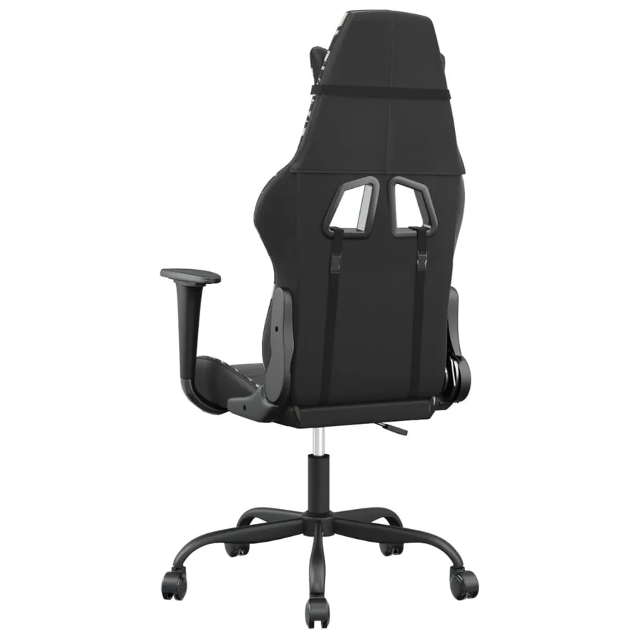 Chaise de jeu de massage Noir et camouflage Similicuir - 5