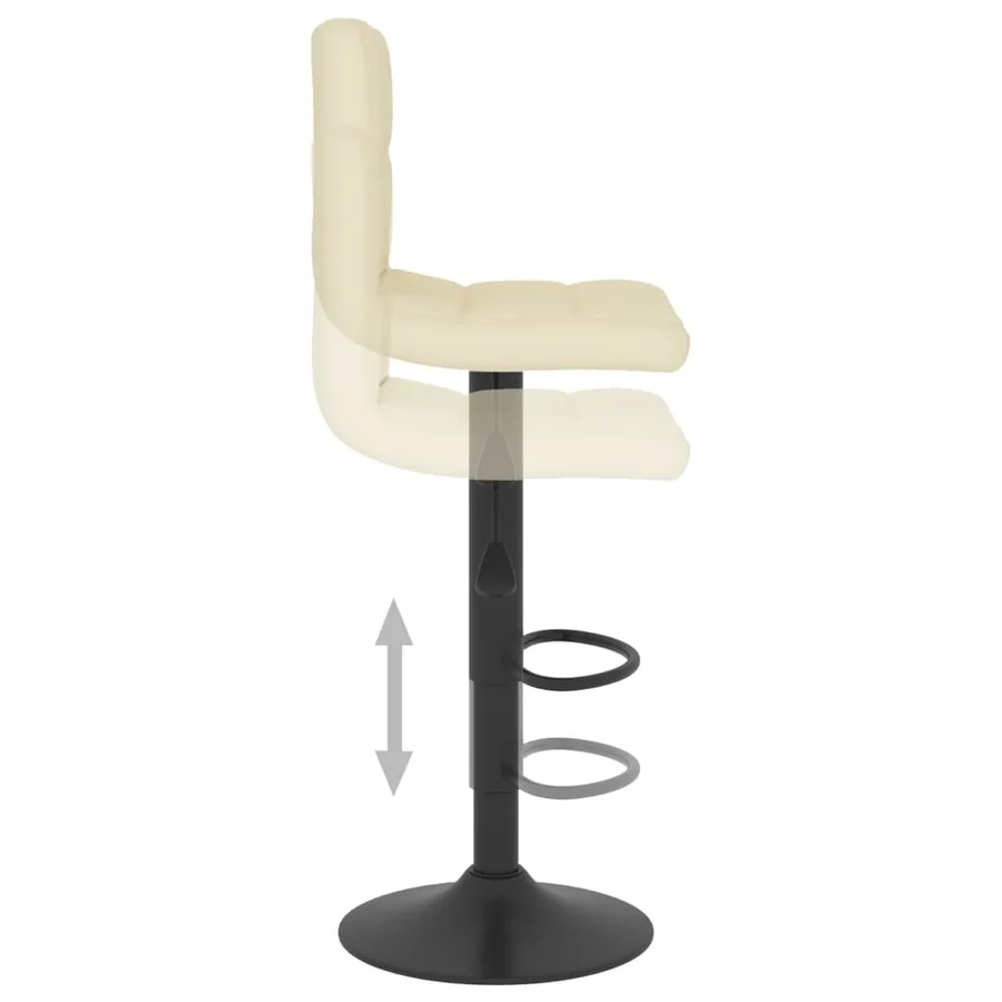 Tabouret de bar Crème Tissu - 6