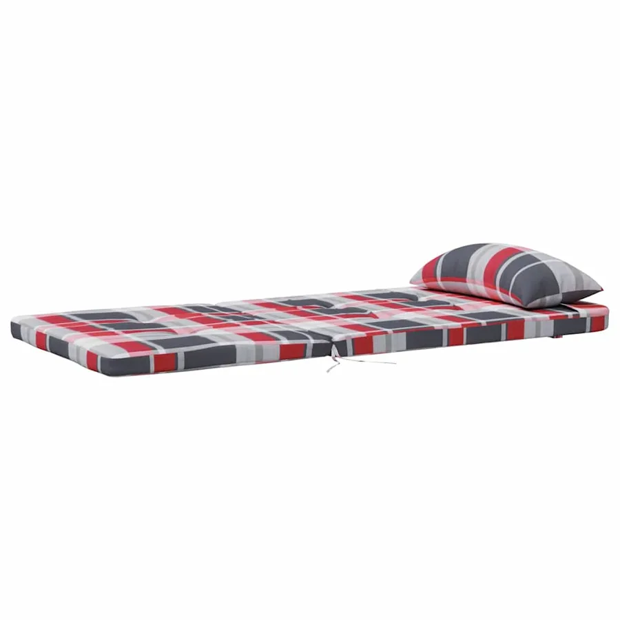 Coussins de chaise 2 pcs Vichy Rouge 58 x 77 x 4,5 cm - 4