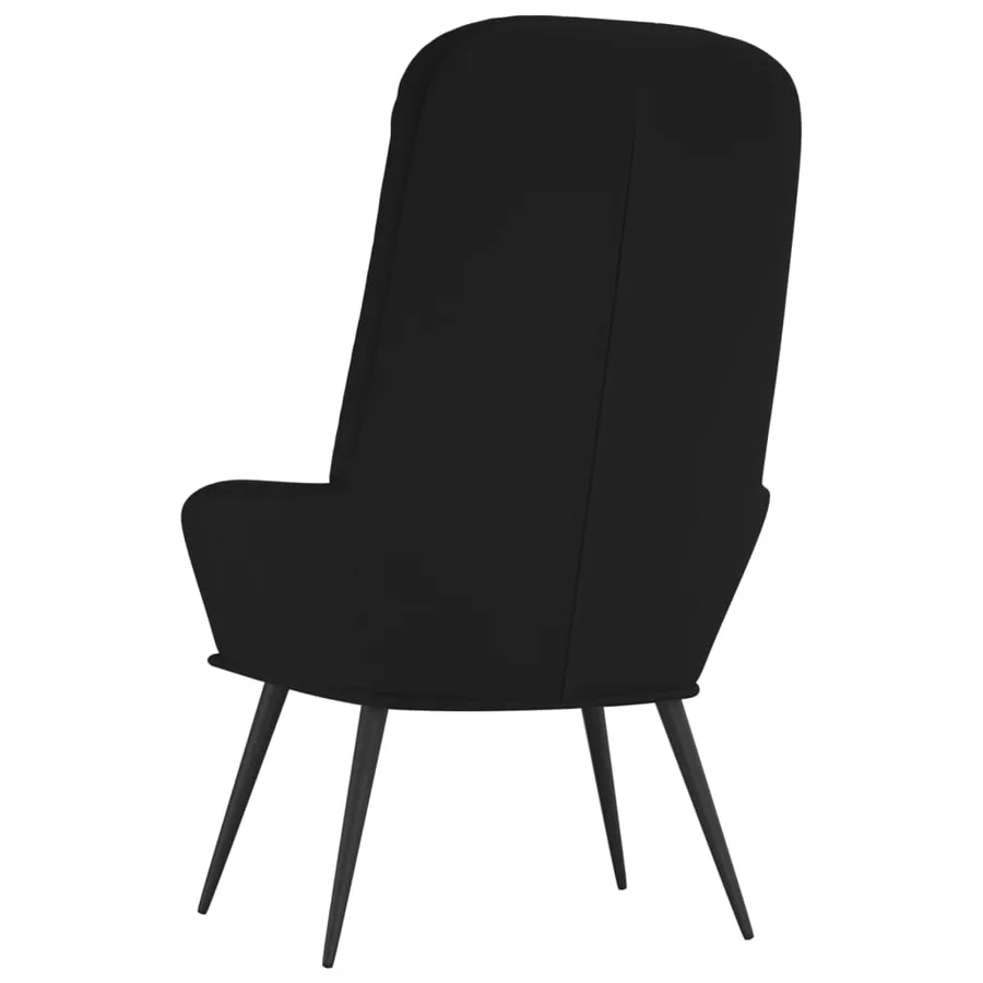 Chaise de relaxation Noir Velours - 5