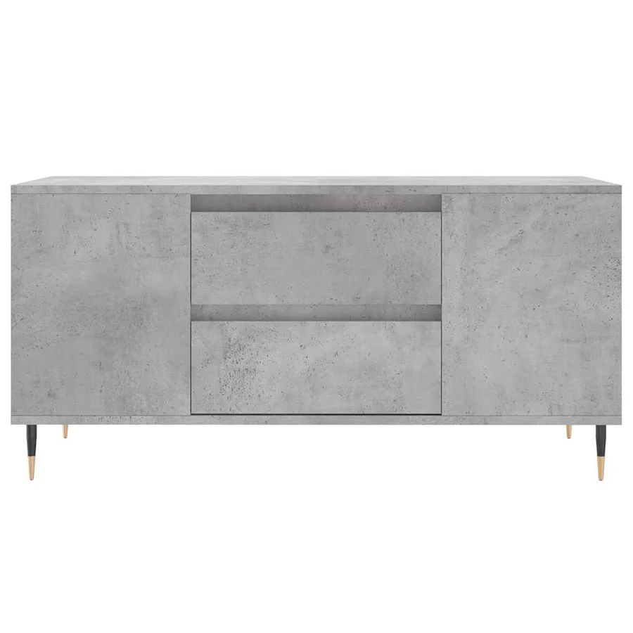 Table basse gris béton 102x44,5x50 cm bois d'ingénierie - 5