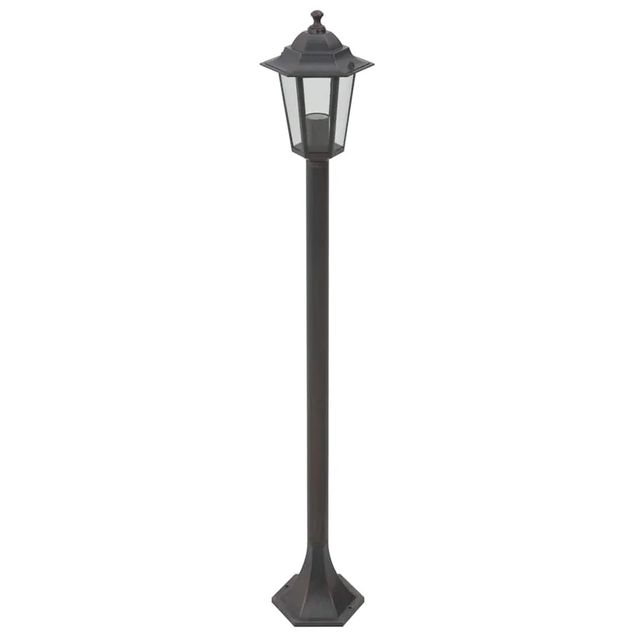 Lampe de jardin à piquet 6 pcs E27 110 cm Aluminium Bronze - 2