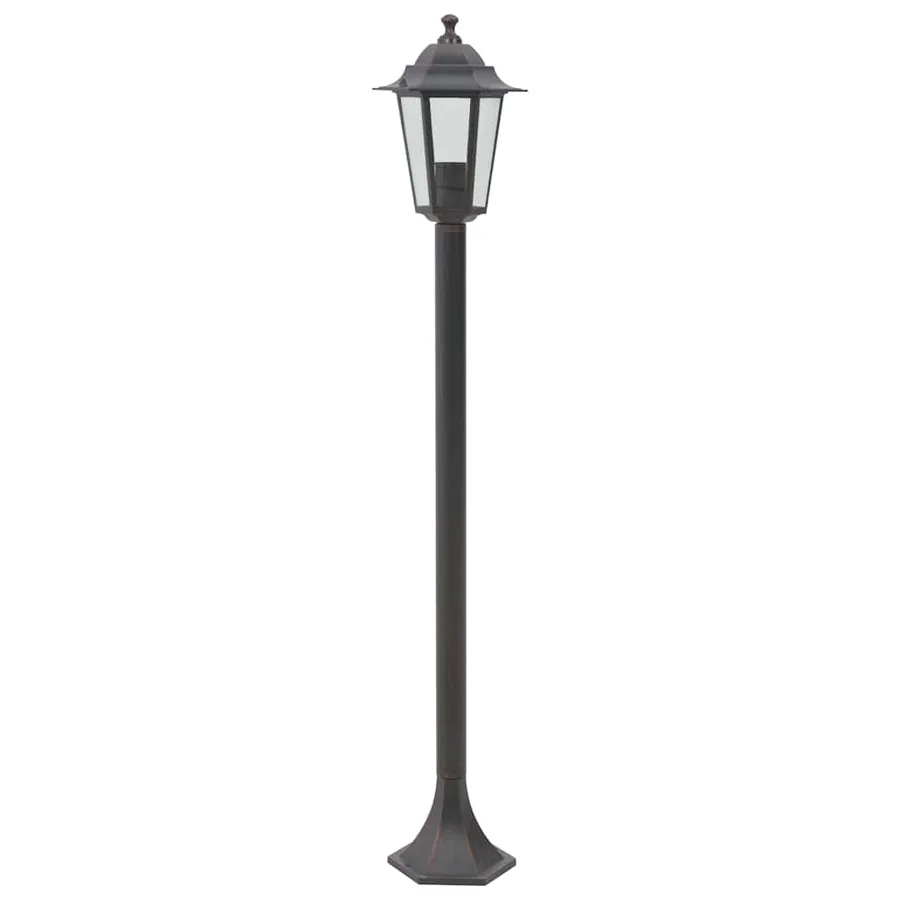 Lampe de jardin à piquet 6 pcs E27 110 cm Aluminium Bronze - 3