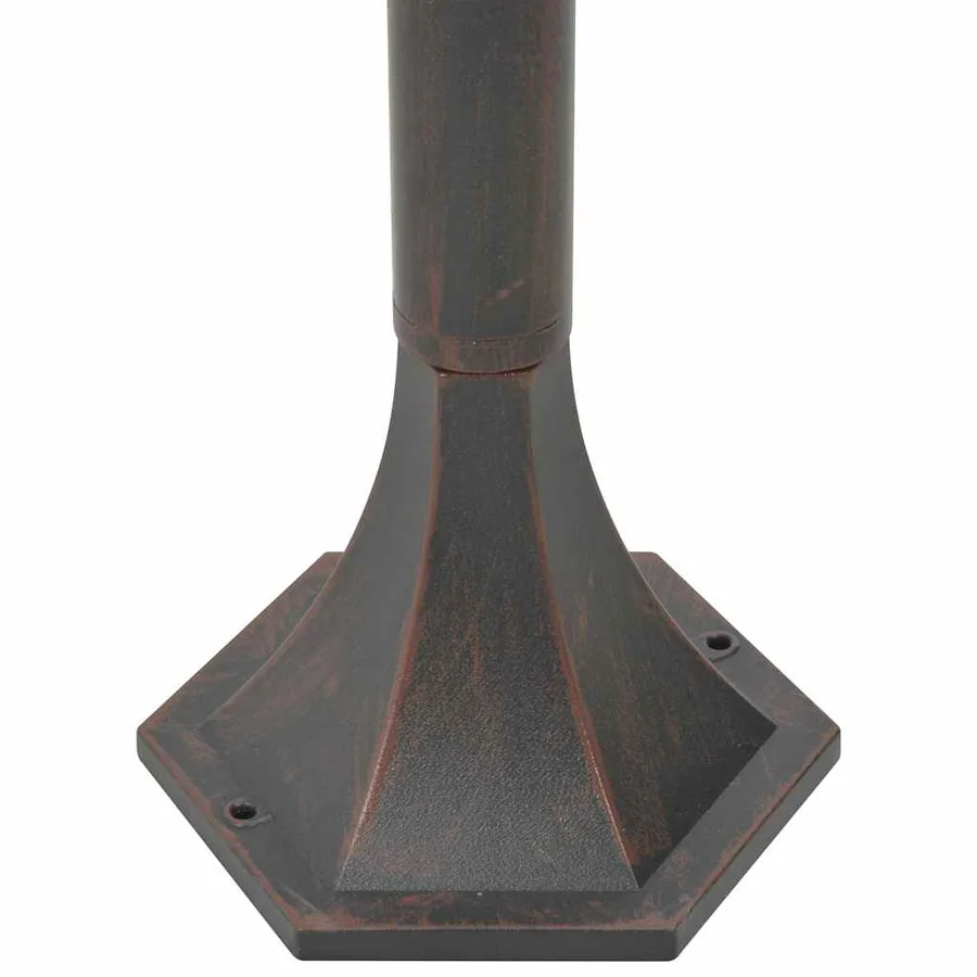 Lampe de jardin à piquet 6 pcs E27 110 cm Aluminium Bronze - 5