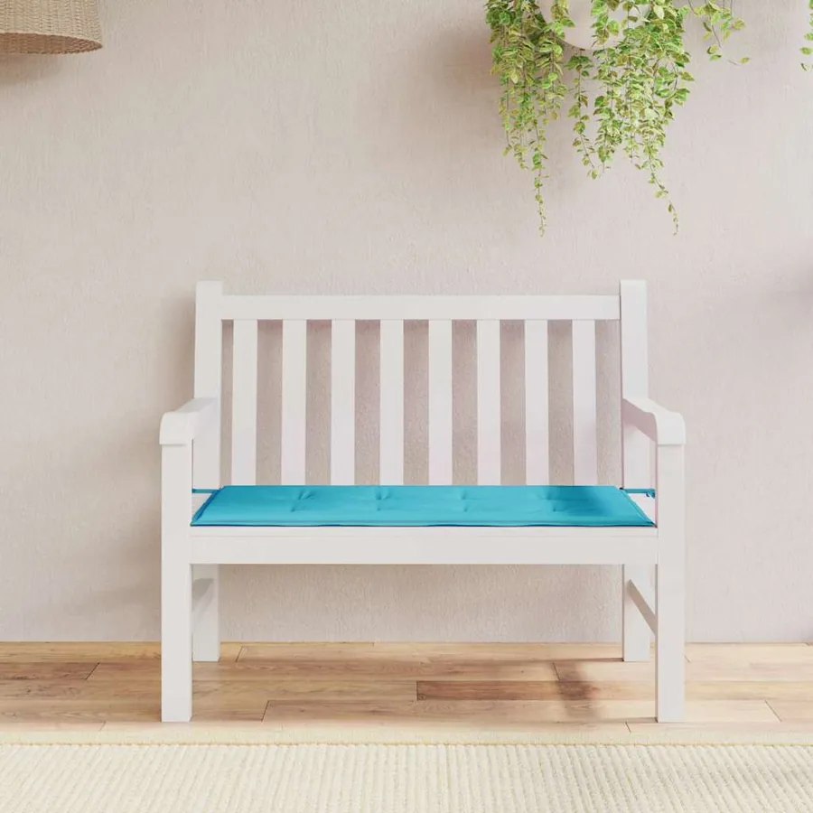 Tapis de Chaise Tissu Oxford Turquoise 100 x 50 x 3 cm