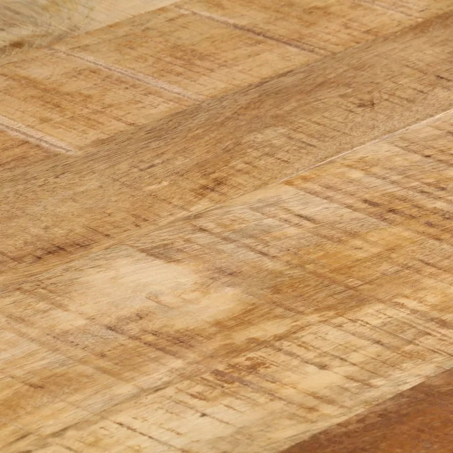 Table de salle à manger 140x70x76 cm Bois de manguier brut - 6