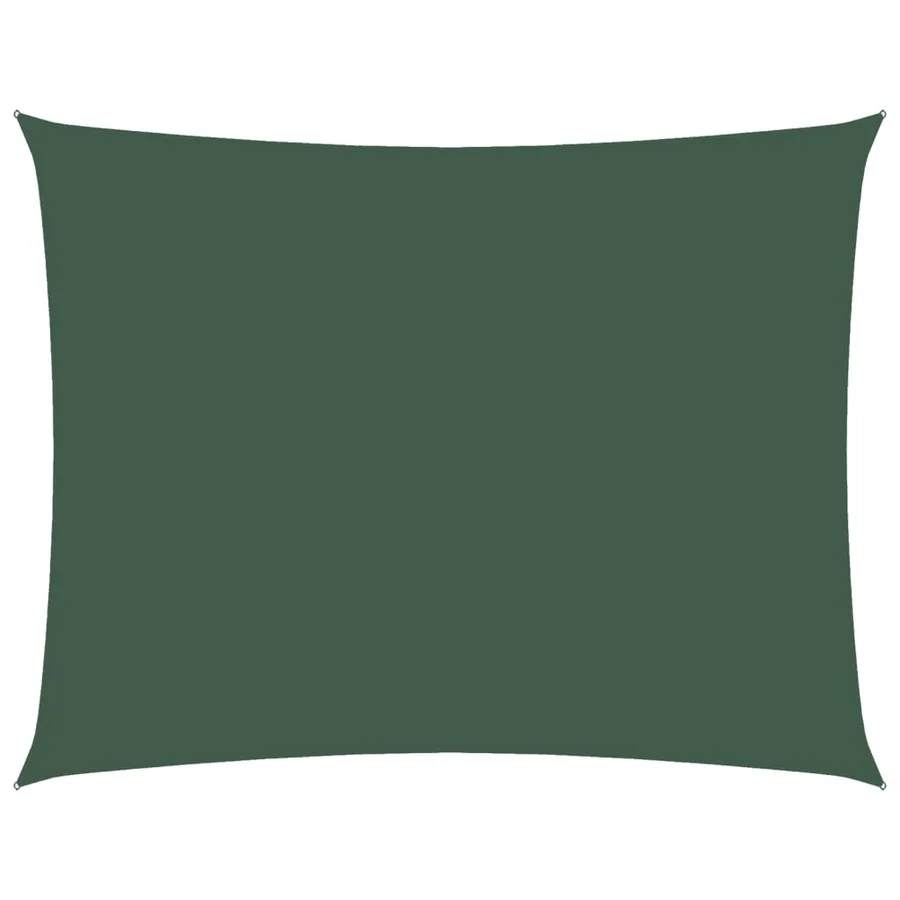 Voile de parasol tissu oxford rectangulaire 2,5x3,5m vert foncé - 2