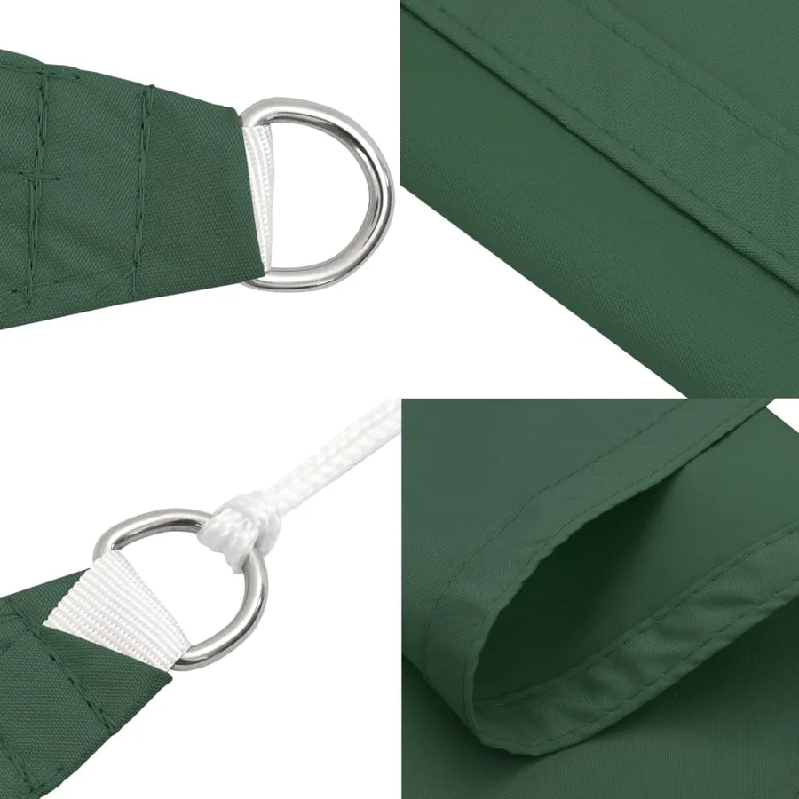 Voile de parasol tissu oxford rectangulaire 2,5x3,5m vert foncé - 7