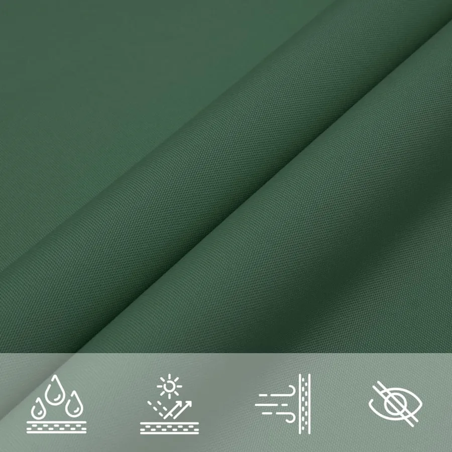 Voile de parasol tissu oxford rectangulaire 2,5x3,5m vert foncé - 8
