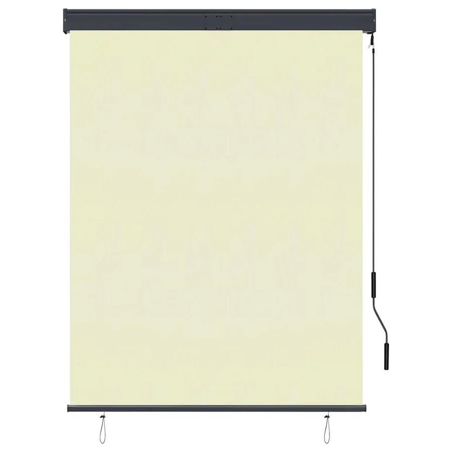 Store roulant d'extérieur 120 x 250 cm Crème - 2