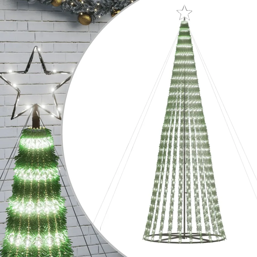 Sapin de Noël à LED 688 LED blanc froid 300 cm - 2
