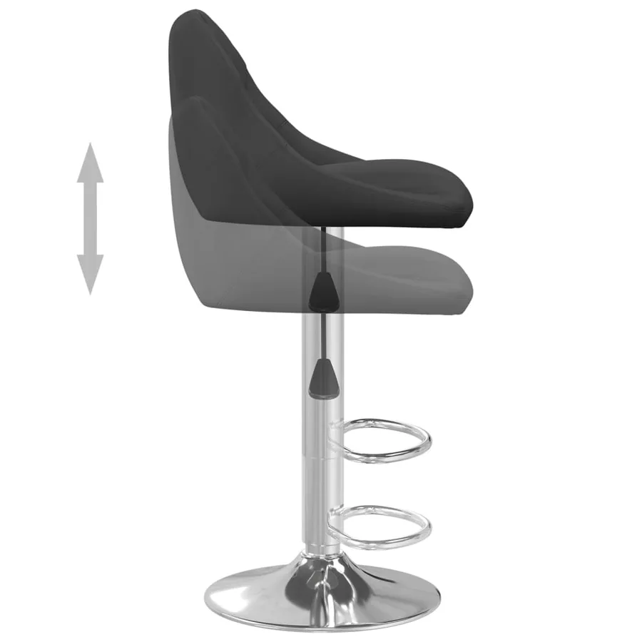 Tabouret de bar Noir Velours - 6