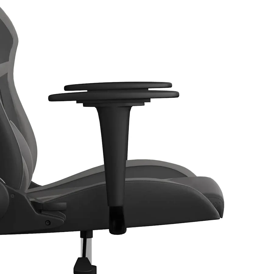 Chaise de jeu de massage Noir et gris Similicuir - 10
