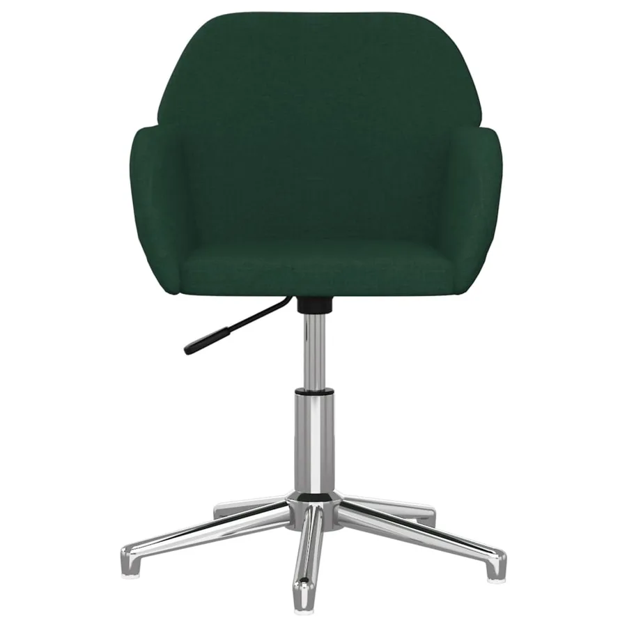 Chaises pivotantes à manger lot de 2 vert foncé tissu - 4