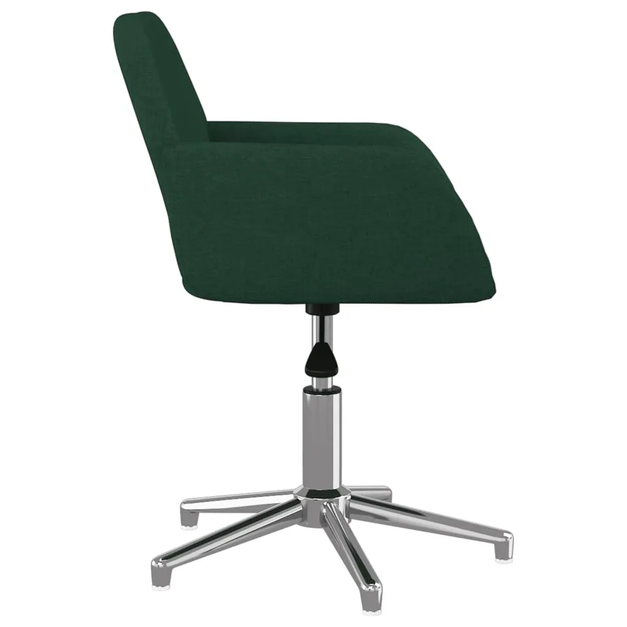 Chaises pivotantes à manger lot de 2 vert foncé tissu - 5