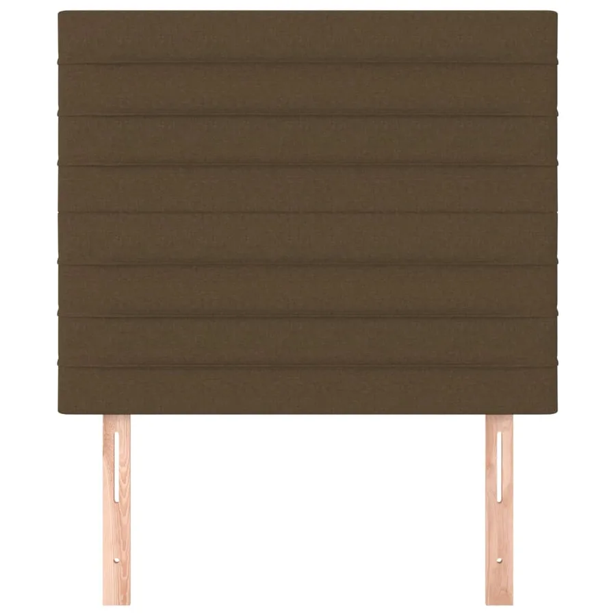 Tête de lit Marron foncé 90x5x118/128 cm Tissu - 3