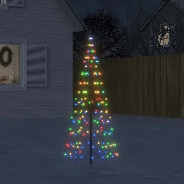 Sapin de Noël à LED 200 LED coloré 180 cm