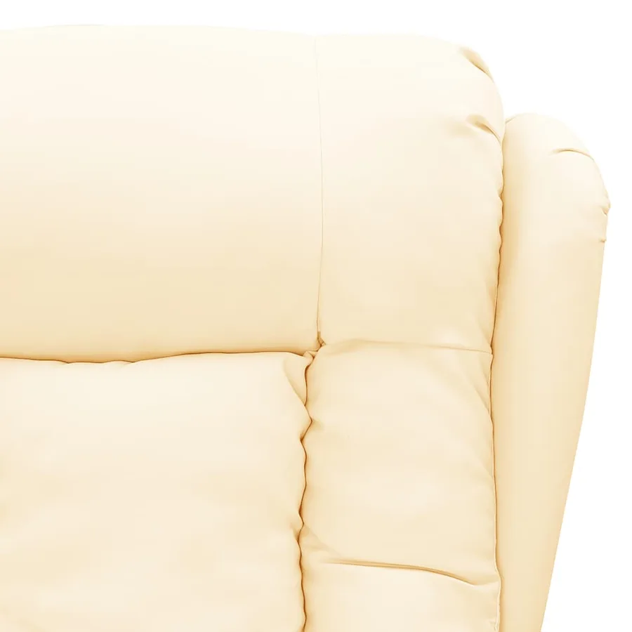 Fauteuil de massage Crème Similicuir - 5