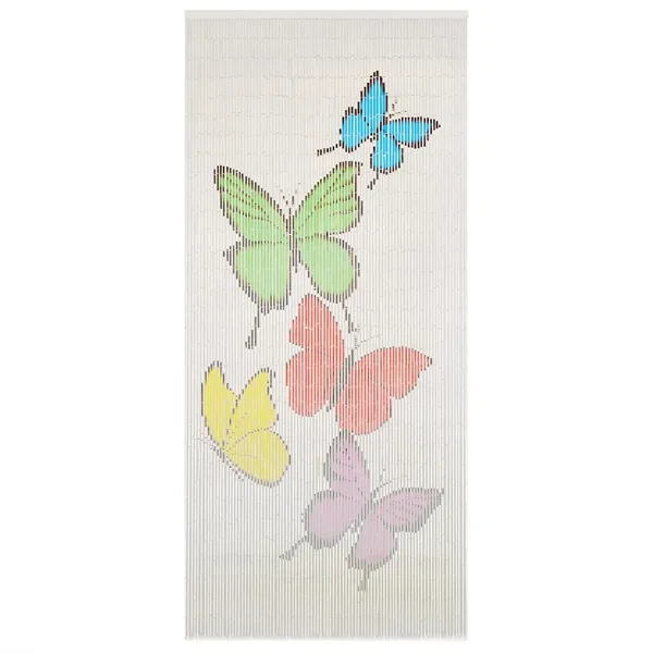 Rideau de porte contre insectes Bambou 90 x 200 cm