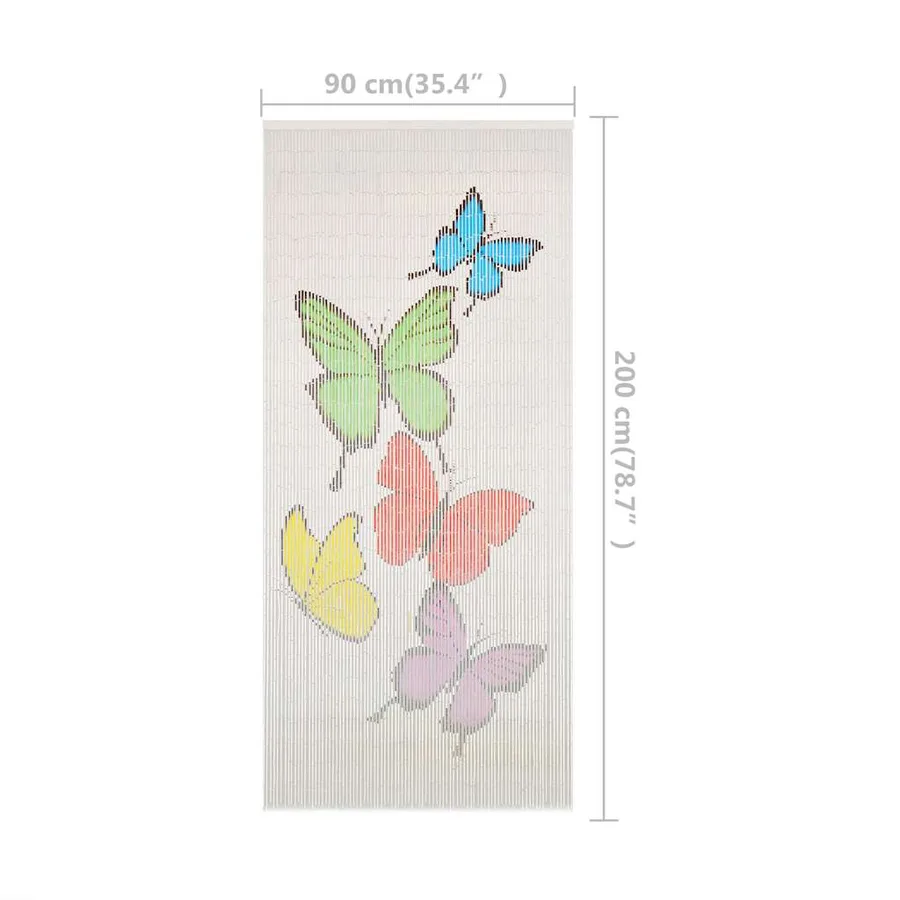 Rideau de porte contre insectes Bambou 90 x 200 cm - 6