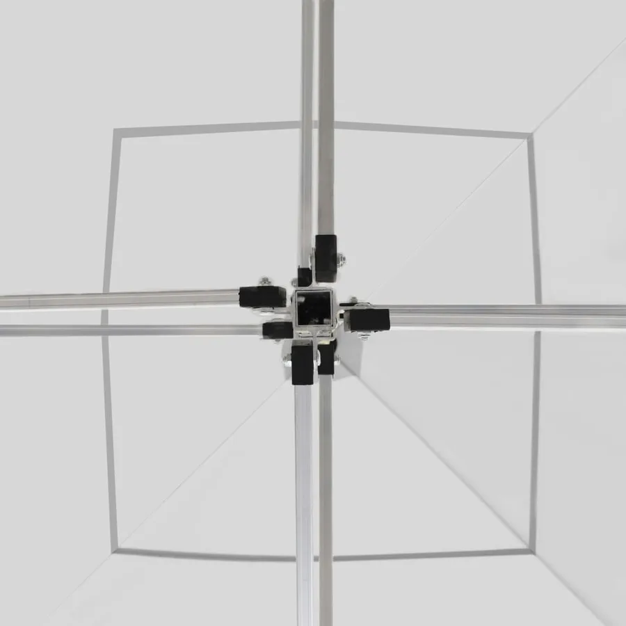Tente de réception pliable avec parois Aluminium 2x2 m Blanc - 8