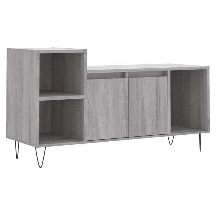 Meuble TV Sonoma gris 100x35x55 cm Bois d'ingénierie - 2