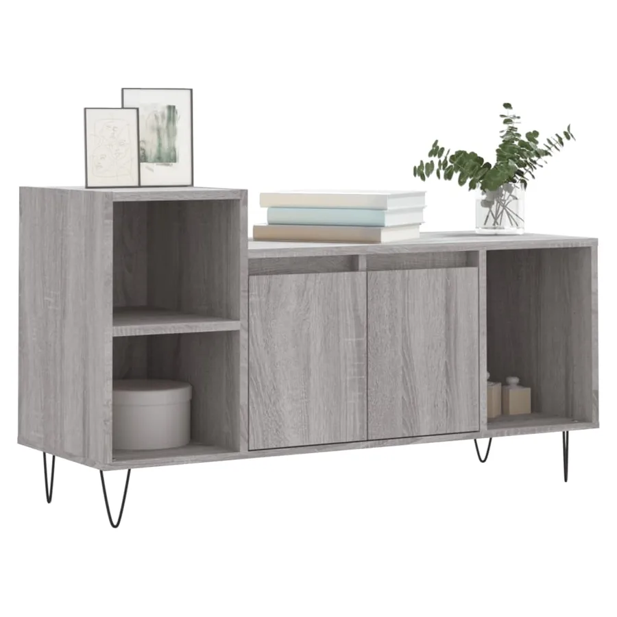 Meuble TV Sonoma gris 100x35x55 cm Bois d'ingénierie - 3